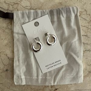 COS chunky silver earrings